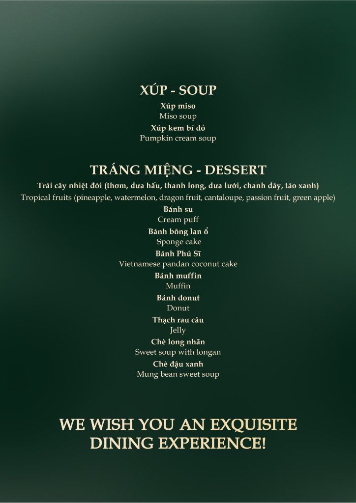buffet tiệc cuối năm